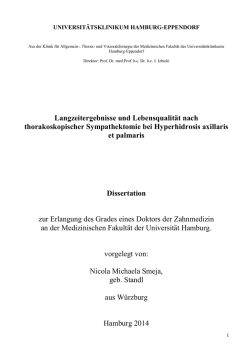 Dokument 1 - E-Dissertationen der Universit&auml;t Hamburg