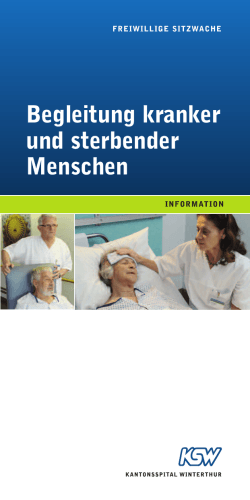 Freiwillige Sitzwache - Kantonsspital Winterthur