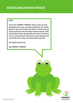 BASTELANLEITUNG FROSCH