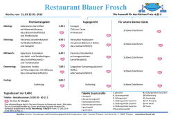 Restaurant Blauer Frosch