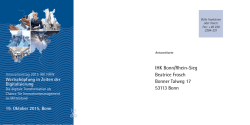IHK Bonn/Rhein-Sieg Beatrice Frosch Bonner Talweg 17 53113 Bonn