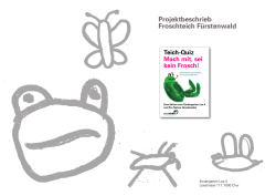 Teich-Quiz: Mach mit, sei kein Frosch!
