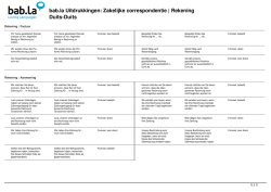 Uitdrukkingen: Zakelijke correspondentie | Rekening (Duits