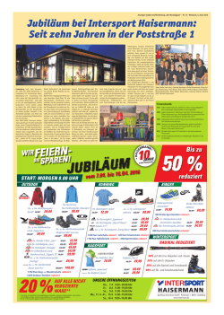 jubil&auml;um - Intersport Haisermann