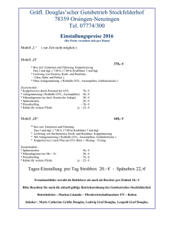 Gr&auml;fl. Douglas`scher Gutsbetrieb Stockfelderhof 78359 Orsingen