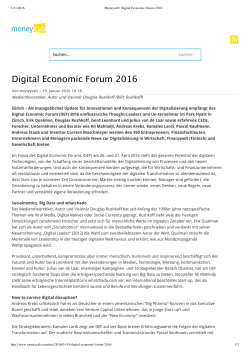 Digital Economic Forum 2016
