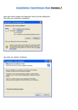 Installation TeamViewer Host Version 7