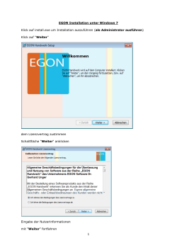 Klick auf - EGON Software