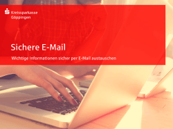 Kein Folientitel - Kreissparkasse Göppingen