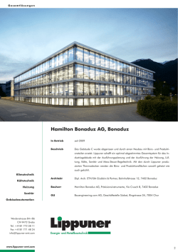 Hamilton Bonaduz AG, Bonaduz