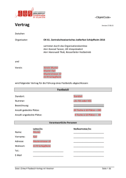 Entwurf Festbeizli-Vertrag mit Vereinen