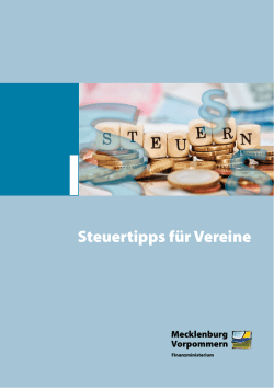 Steuertipps für Vereine