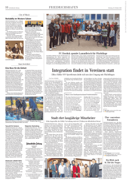 Integration findet in Vereinen statt