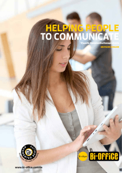 HELPING PEOPLE TO COMMUNICATE - Bi