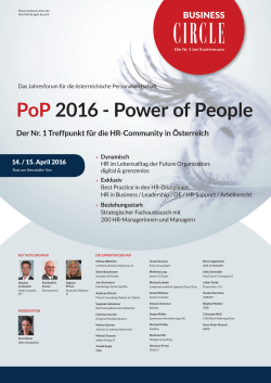 pop 2016 - power of people