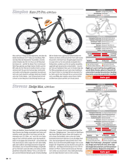 Stevens Sledge Max, Simplon Kuro 275 Pro, 4199 Euro