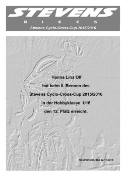 Hanna Lina Olf hat beim 8. Rennen des Stevens - Cyclocross-Nord