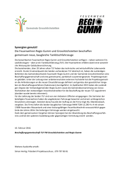 Presseinformation als PDF - Gemeinde Grosshöchstetten