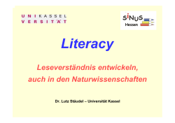 Präsentation Literacy  - SINUS