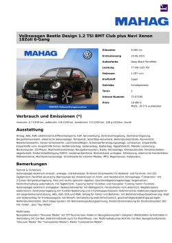 Volkswagen Beetle Design 1.2 TSI BMT Club plus Navi Xenon