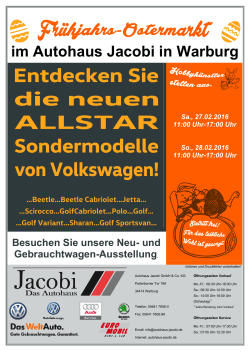im Autohaus Jacobi in Warburg - Autohaus Jacobi GmbH & Co. KG