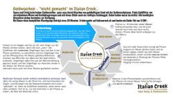 Goldwaschen &ndash; &ldquo;leicht gemacht&ldquo; im Italian Creek