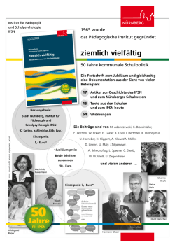 Infoblatt Festschrift