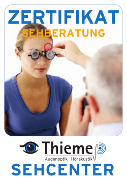 zertifikat - Optiker Thieme