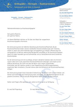 Information herunterladen - Orthop&auml;die - Kernspin