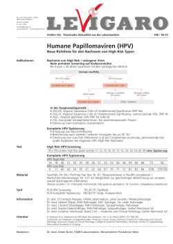 Humane Papillomaviren (HPV)