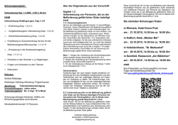 Hier die Originaltexte aus der Vorschrift Kapitel 1.3 Unterweisung