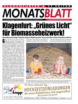 Ausgabe 18 - Das Klagenfurter und St. Veiter Monatsblatt