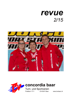 revue 2/15 - TSV Concordia Baar
