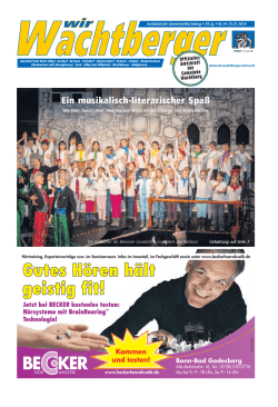 Gutes H&ouml;ren h&auml;lt geistig fit!