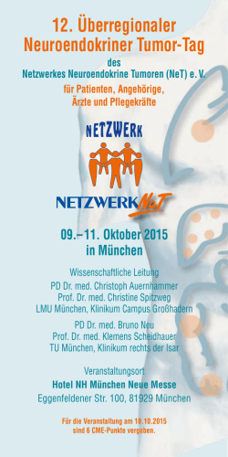 2015 - Netzwerk Neuroendokrine Tumoren (NeT)