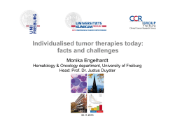 Individualised tumor therapies today: facts and challenges