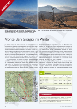 Monte San Giorgio im Winter