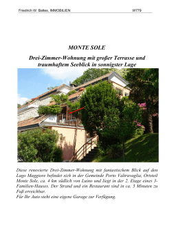 W 779 Monte Sole - Baltes Immobilien am Lago Maggiore Italien