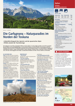 Die Garfagnana – Naturparadies im Norden der