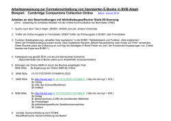 eine Arbeitsanweisung