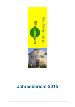 Jahresbericht 2015