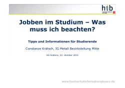 Jobben im Studium &ndash; Was muss ich beachten?