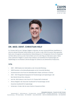DR. MED. DENT. CHRISTIAN HELF