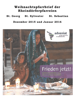 Januar - Pfarreiengemeinschaft M&uuml;lheim