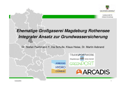 Ehemalige Gro&szlig;gaserei Magdeburg Rothensee Integraler Ansatz