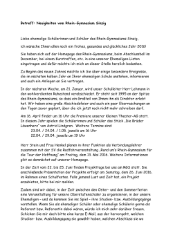 Betreff: Neuigkeiten vom Rhein-Gymnasium Sinzig Liebe ehemalige