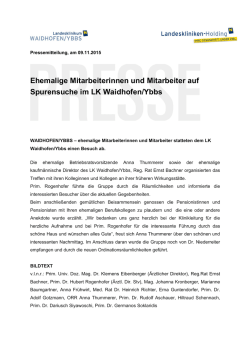 Ehemalige Mitarbeiterinnen und Mitarbeiter auf Spurensuche im LK