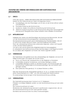 Verein Ehemalige KSB - Kantonsschule Berom&uuml;nster