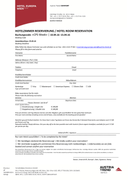 hotelzimmer reservierung / hotel room reservation