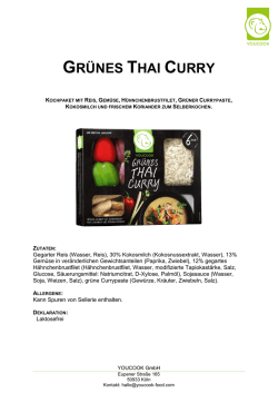 gr&uuml;nes thai curry